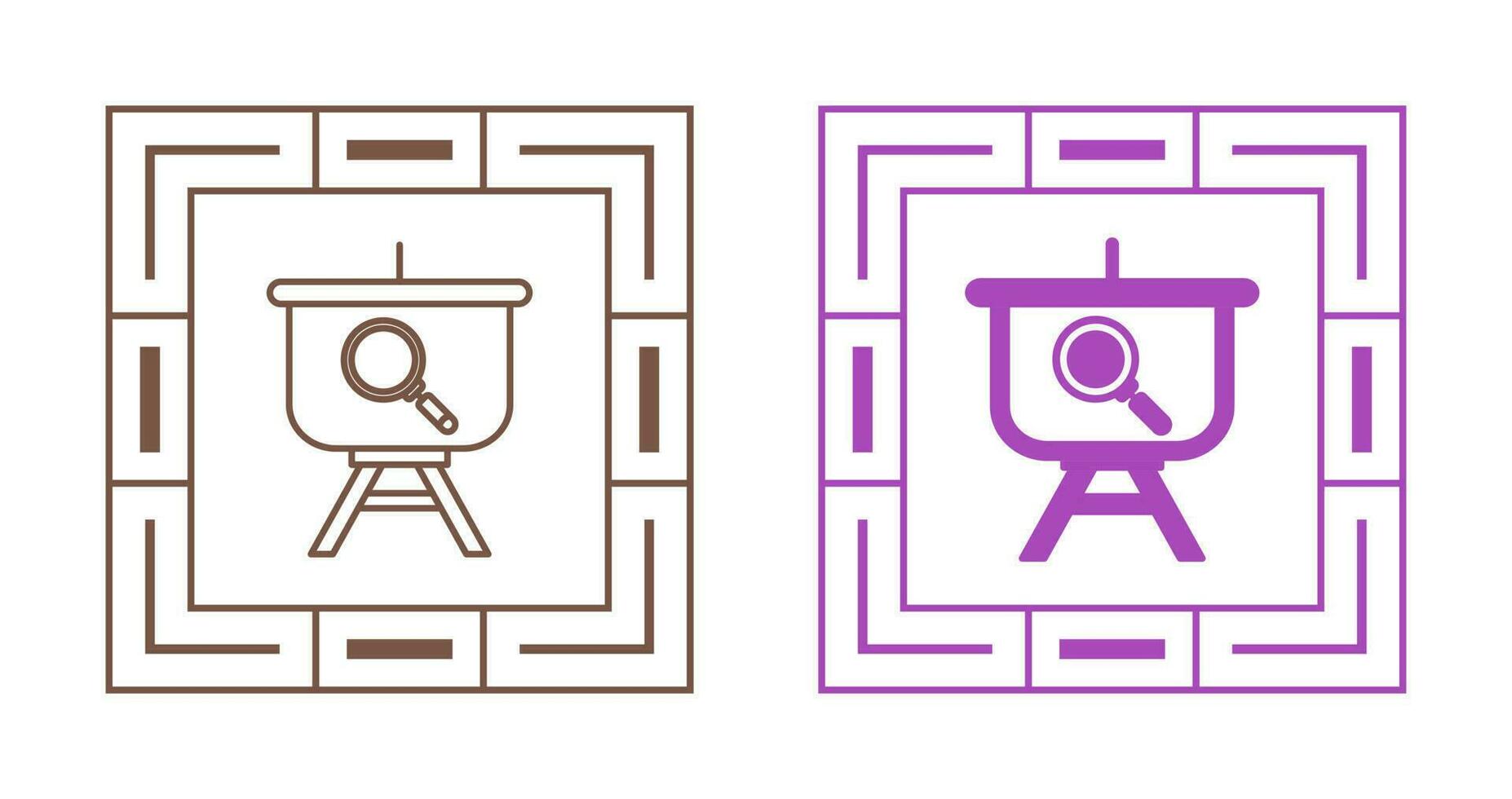 Searching Presentation Vector Icon