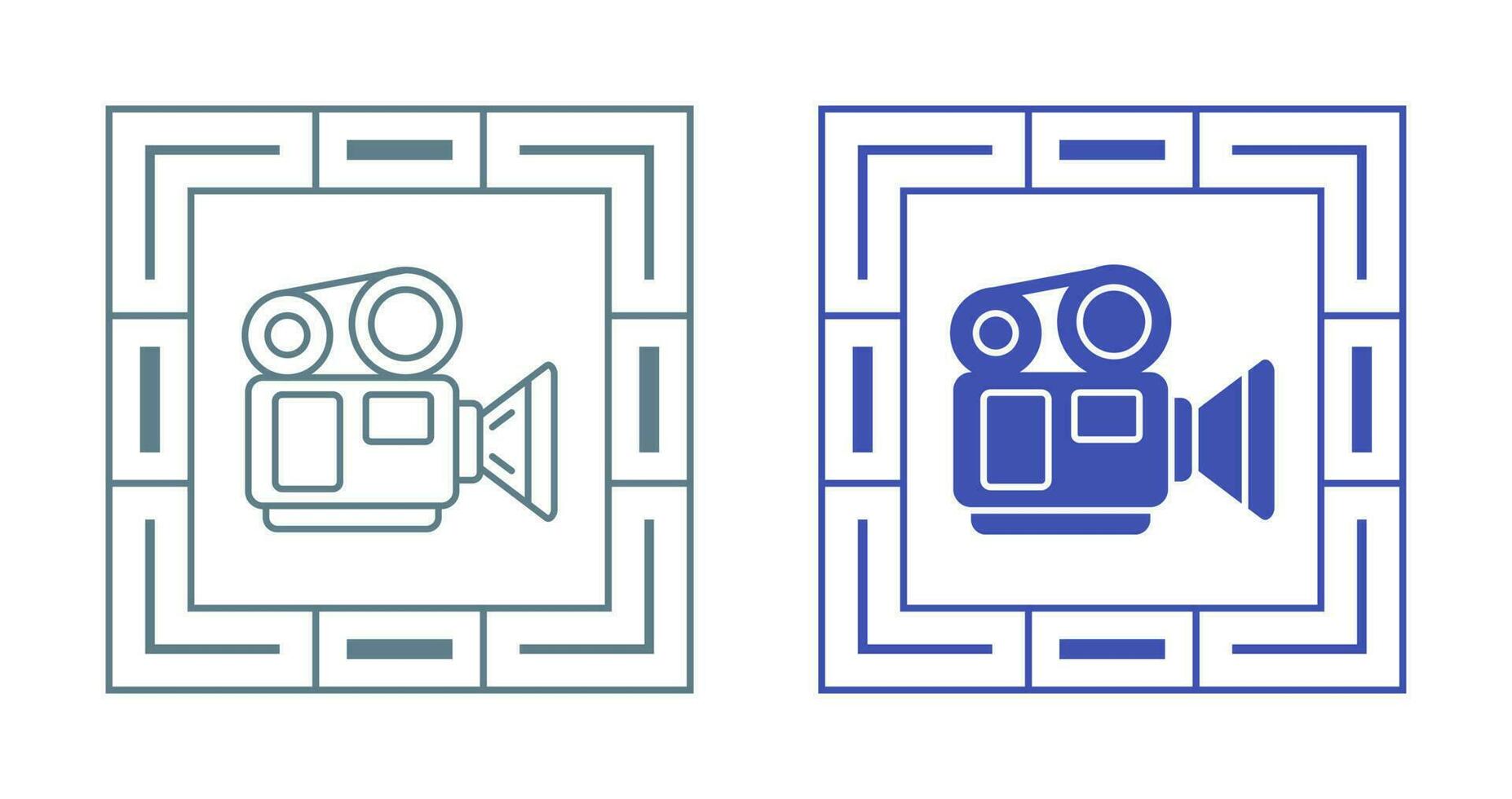 icono de vector de cámara de vídeo