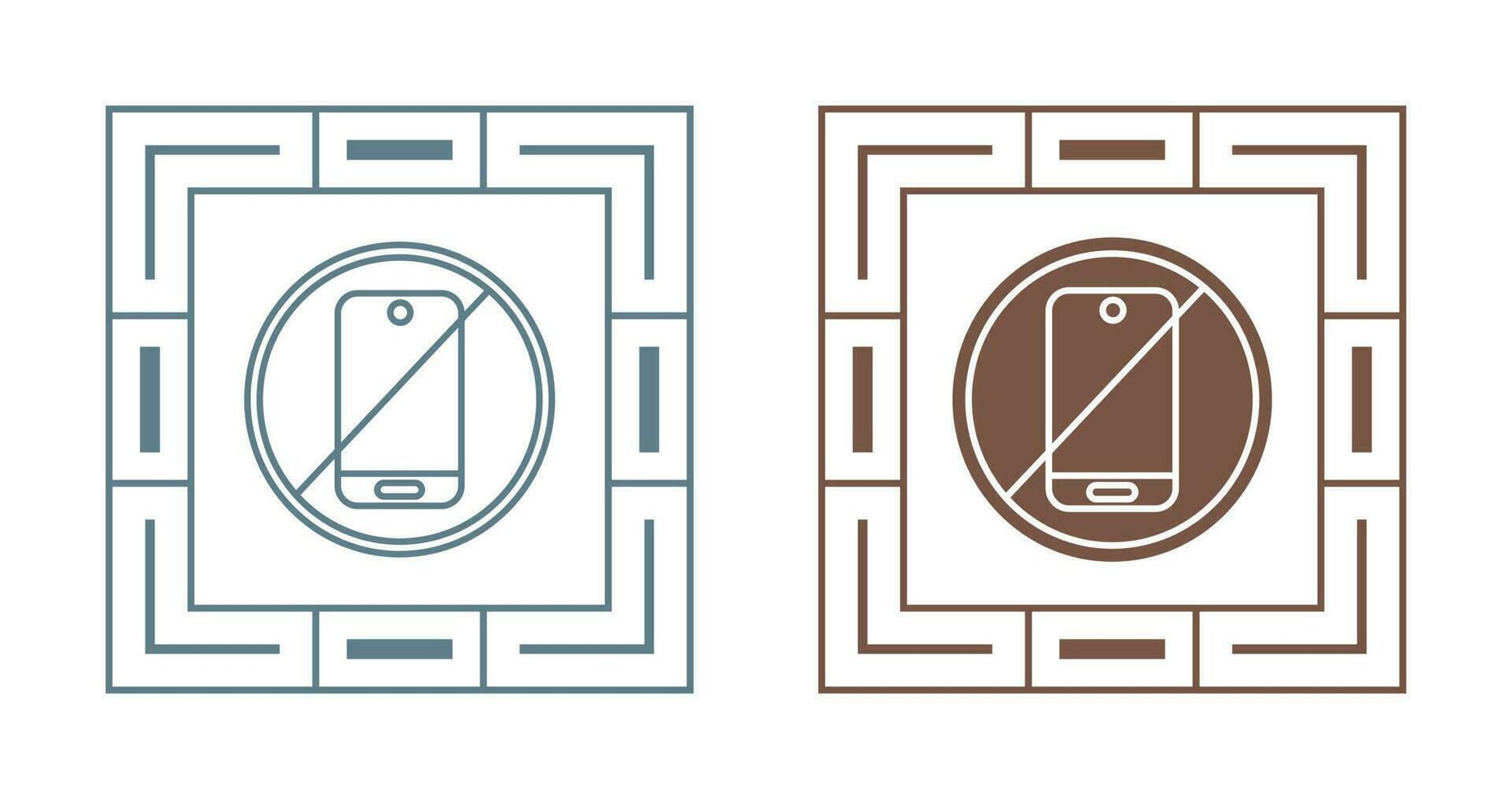 No Phone Vector Icon