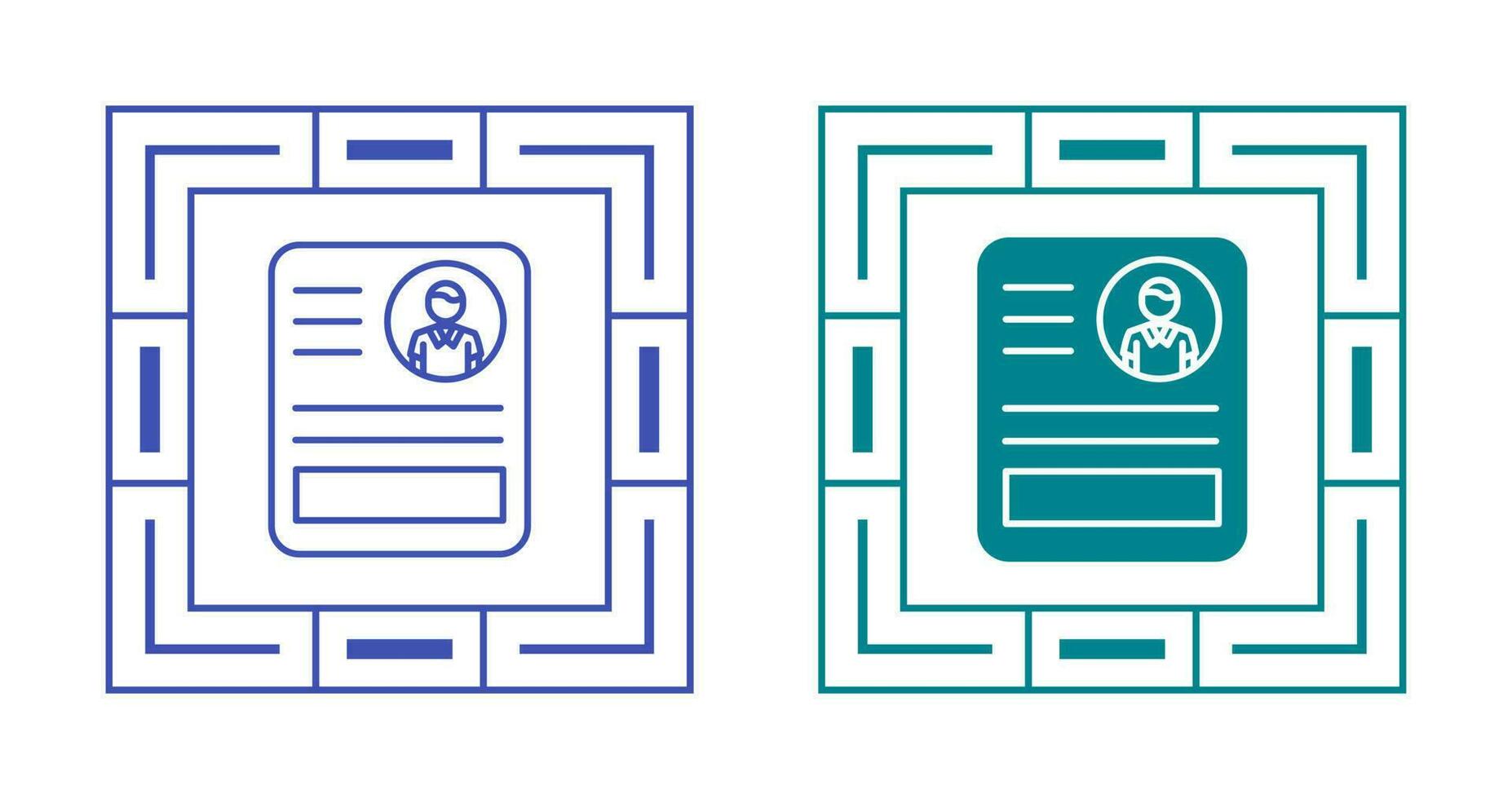CV Vector Icon