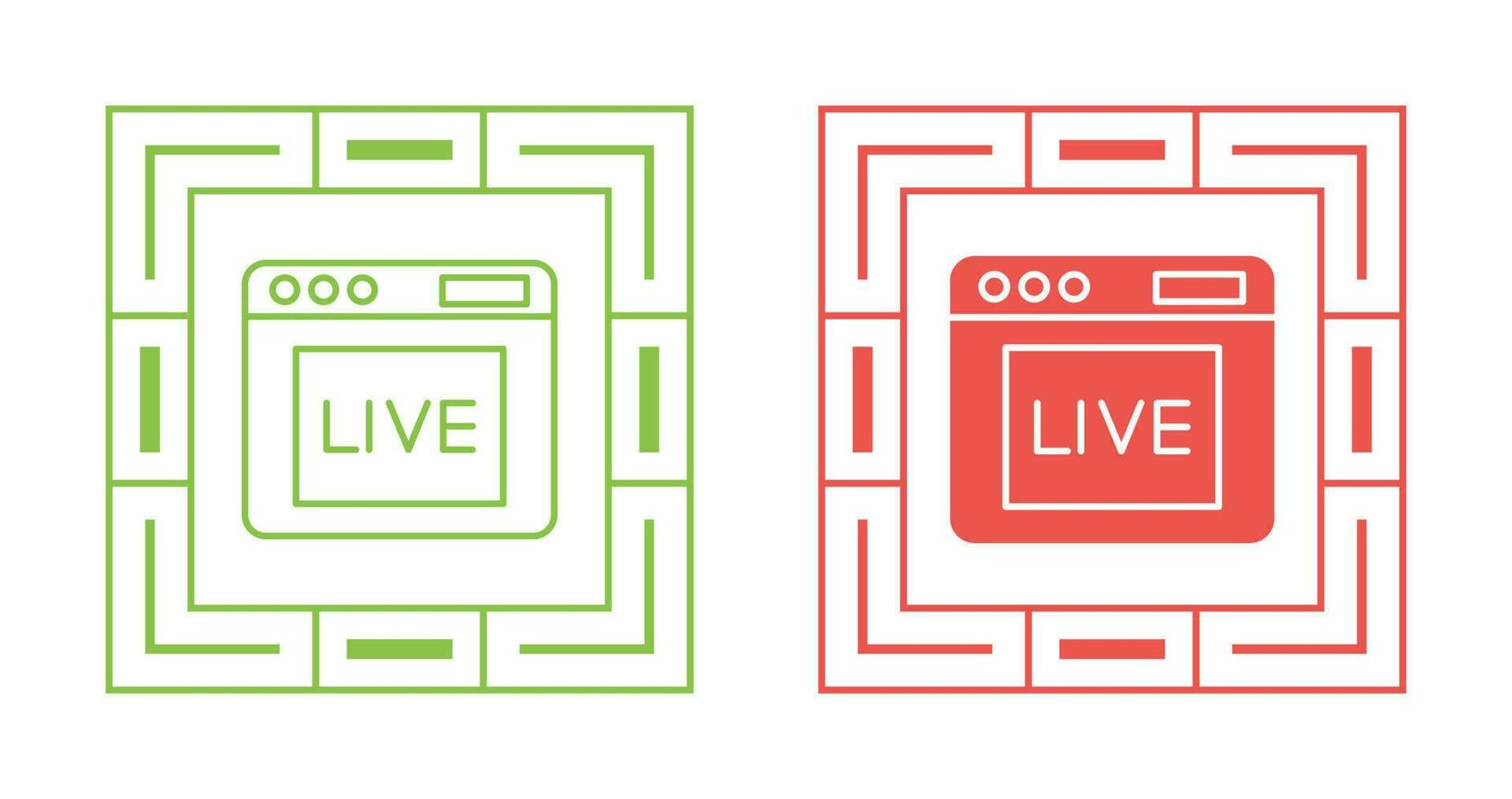 Live Vector Icon