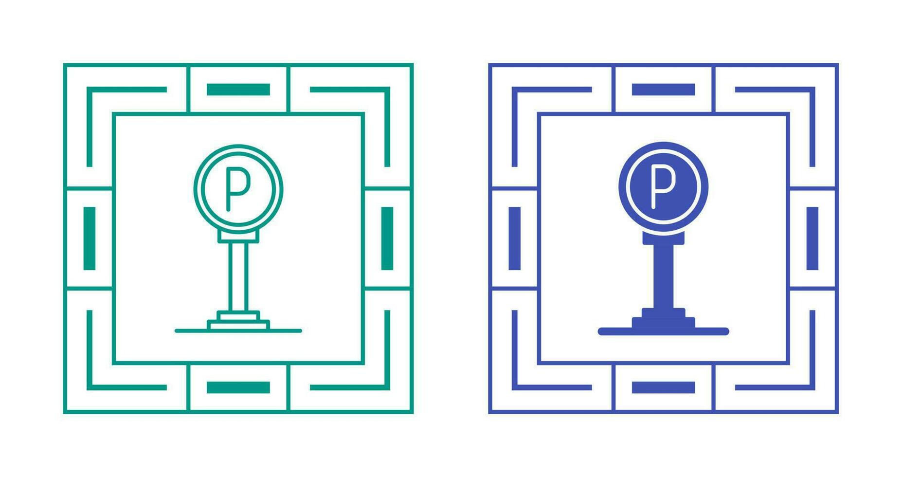 icono de vector de señal de estacionamiento