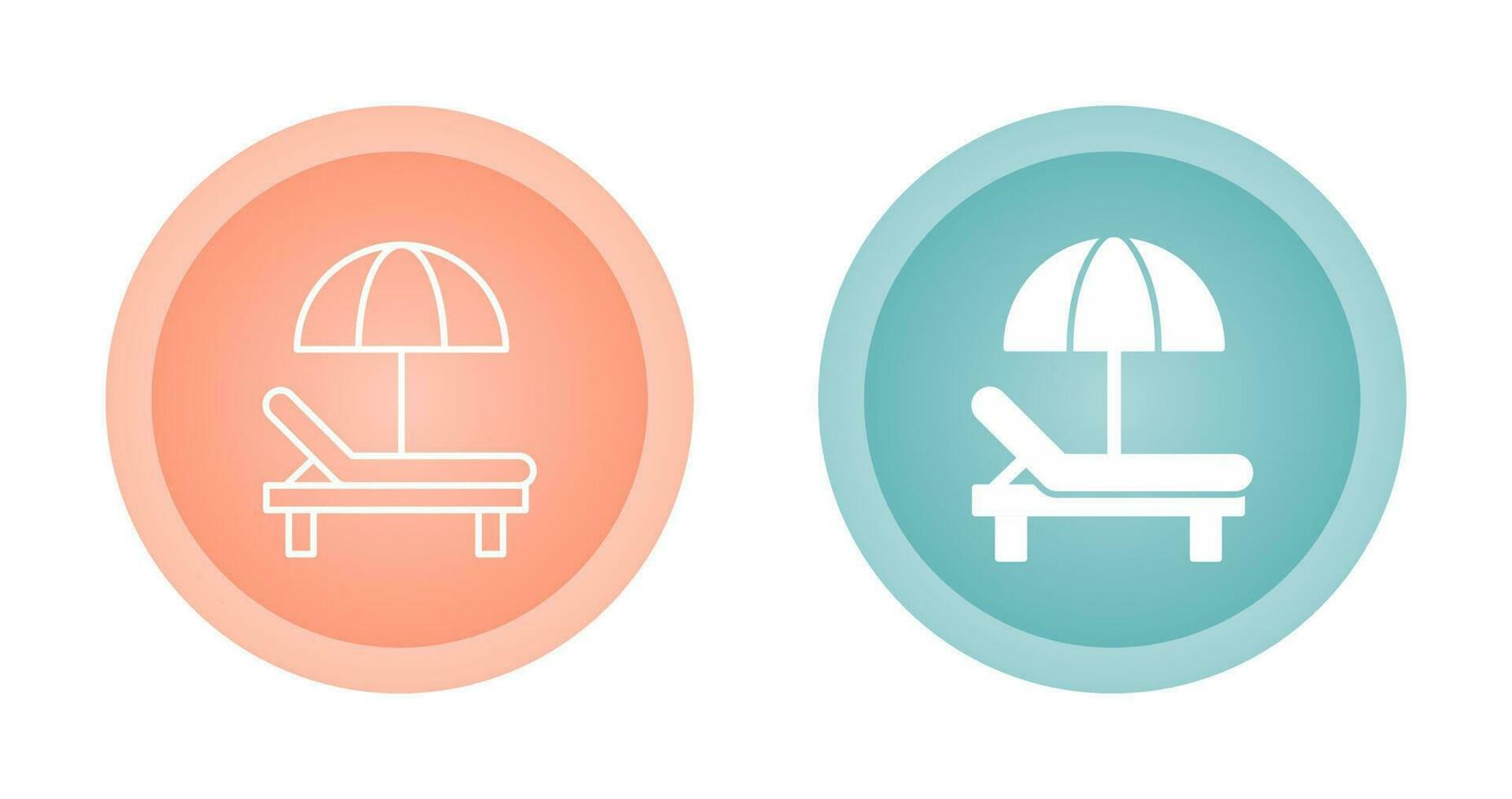 Sunbed Vector Icon