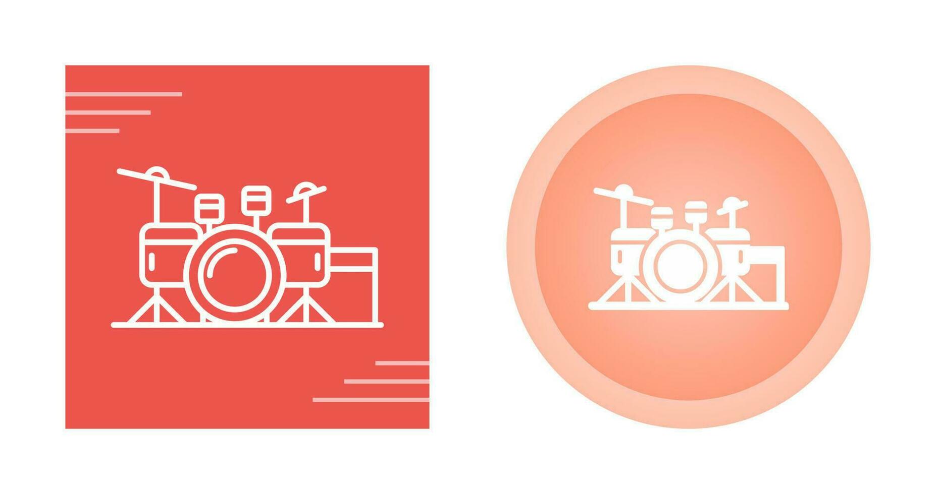 Drum Set Vector Icon