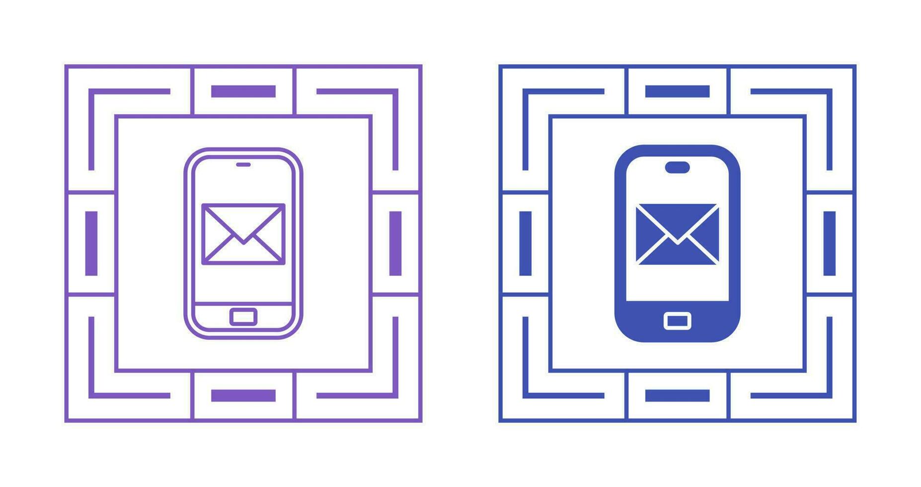 Smartphone mail Vector Icon
