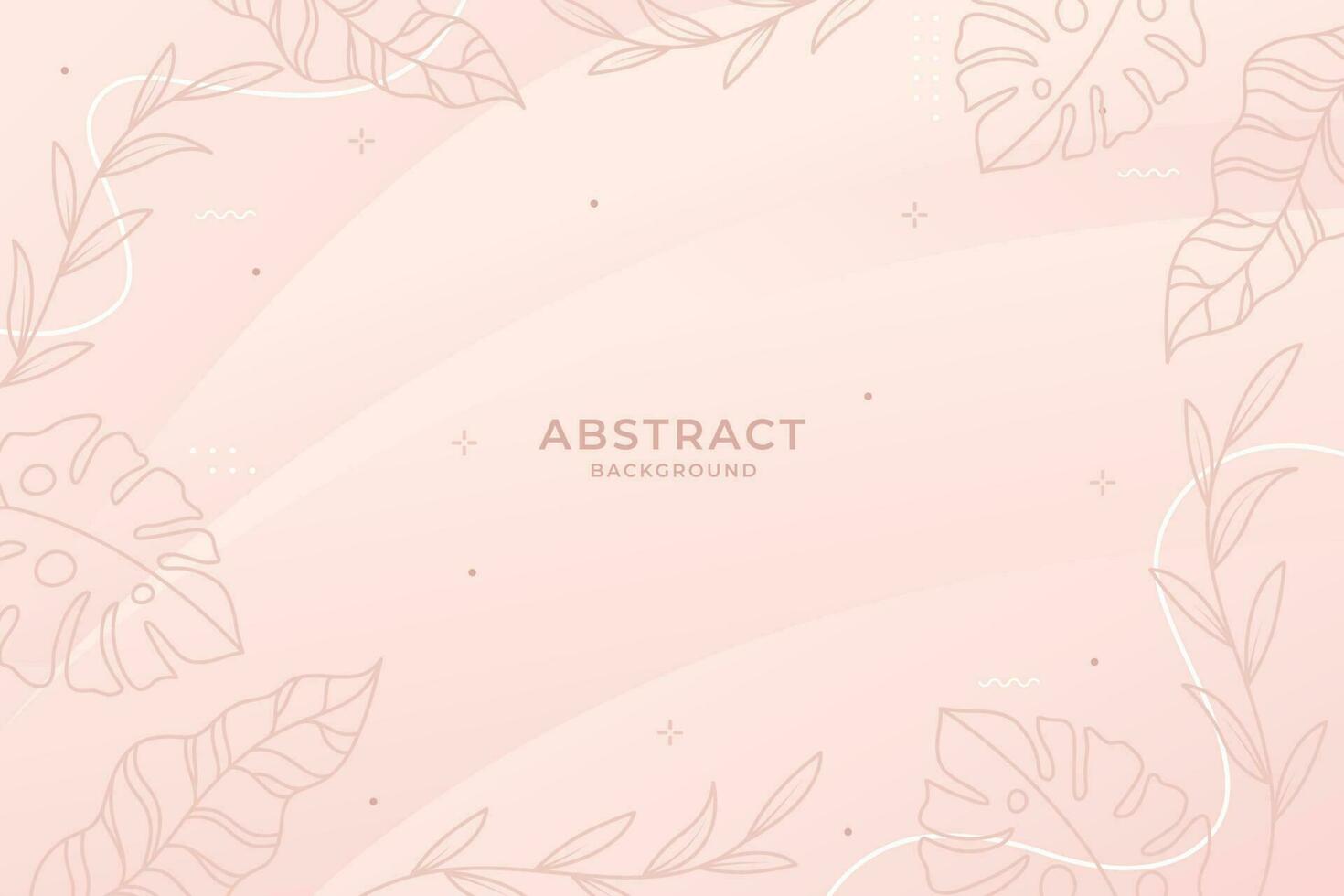 abstract background with floral and memphis elements vector