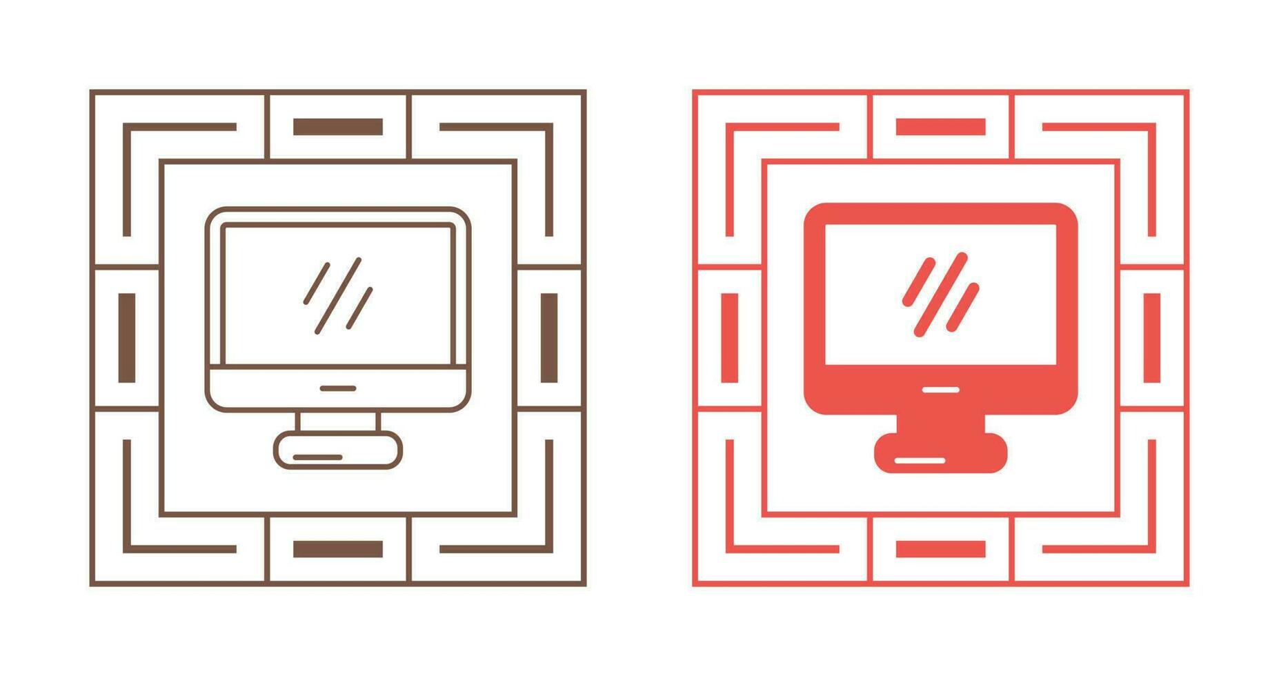 Monitor Vector Icon