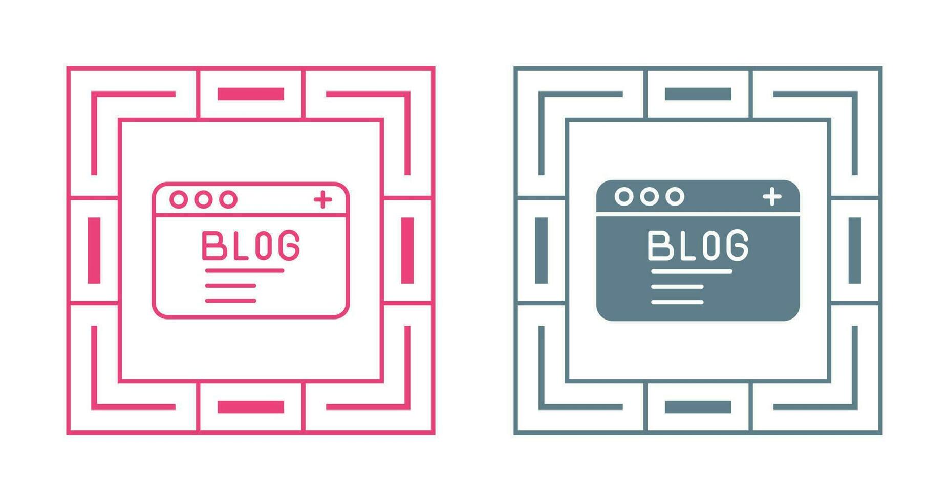Blog Vector Icon