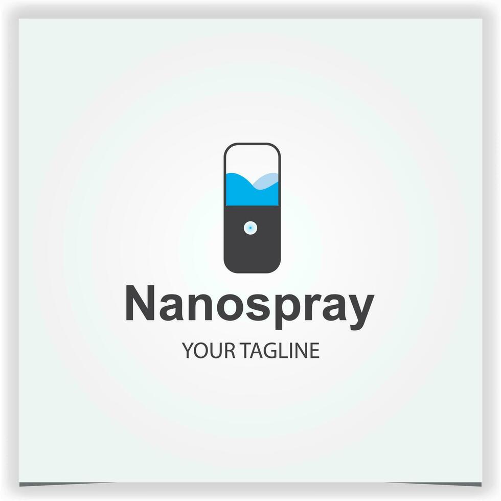 nanospray logo premium elegant template vector eps 10