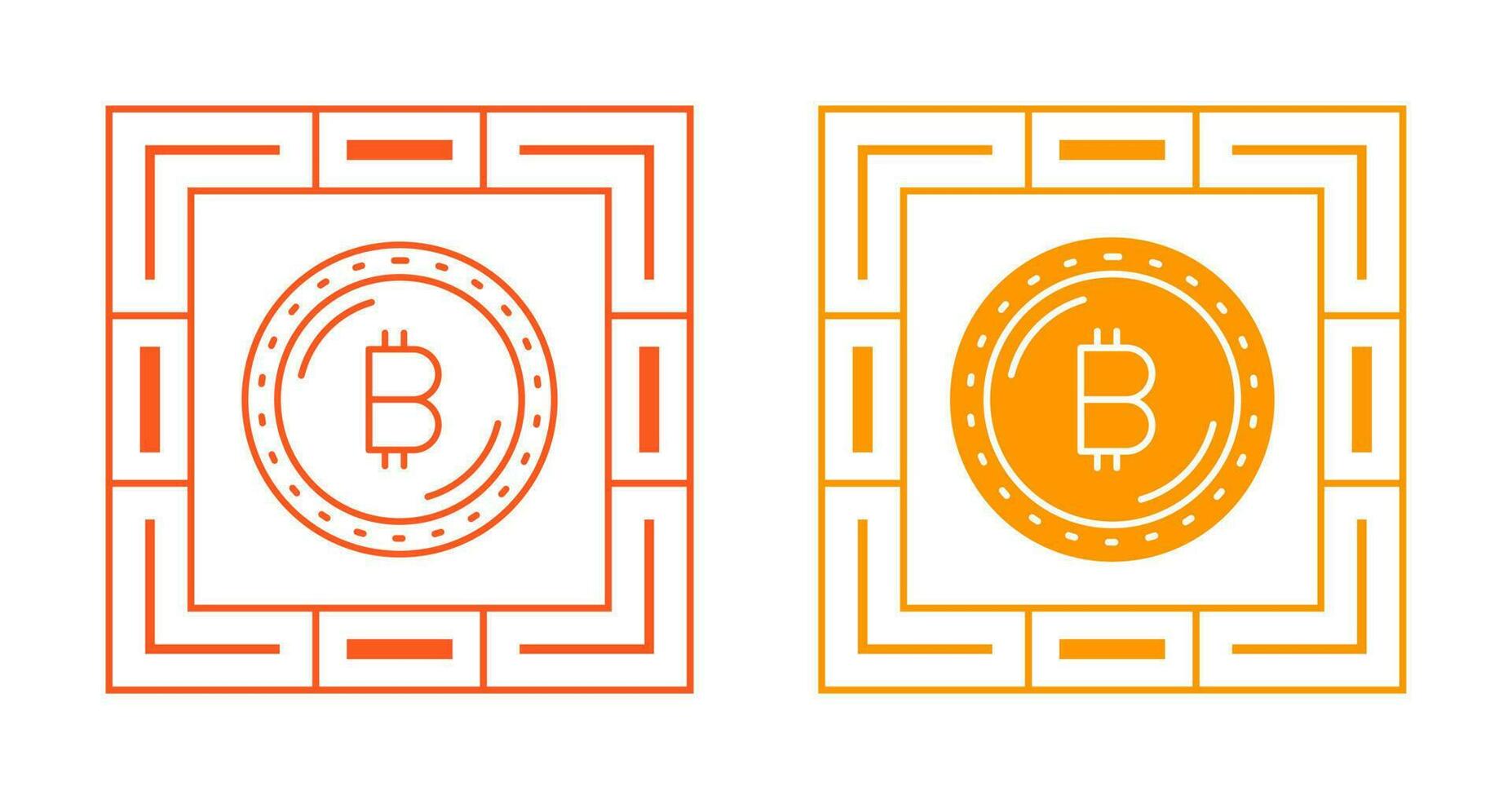 Bitcoin Currency Vector Icon