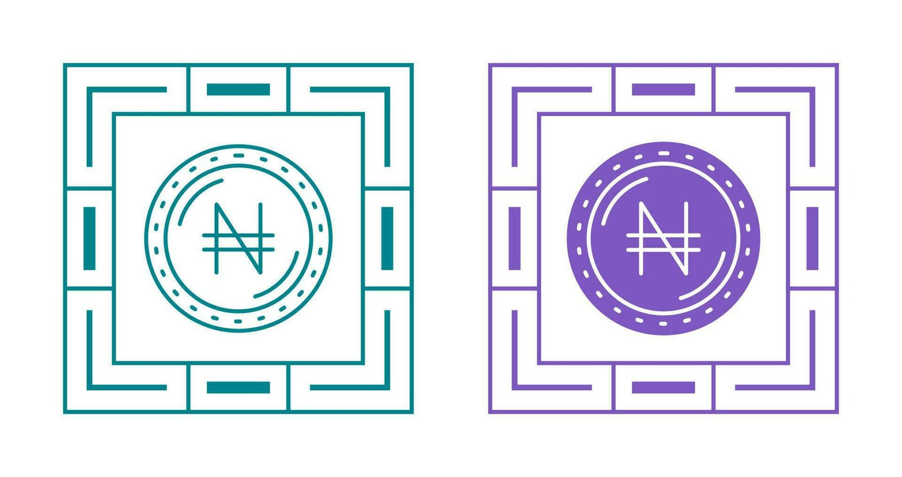 Naira Currency Vector Icon