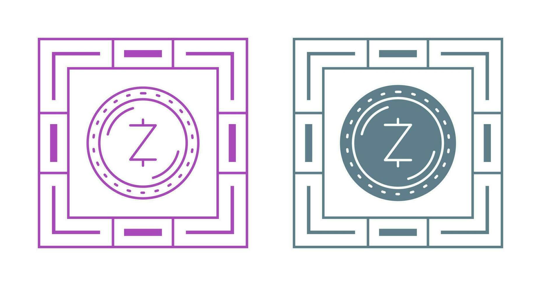Zcash Currency Vector Icon