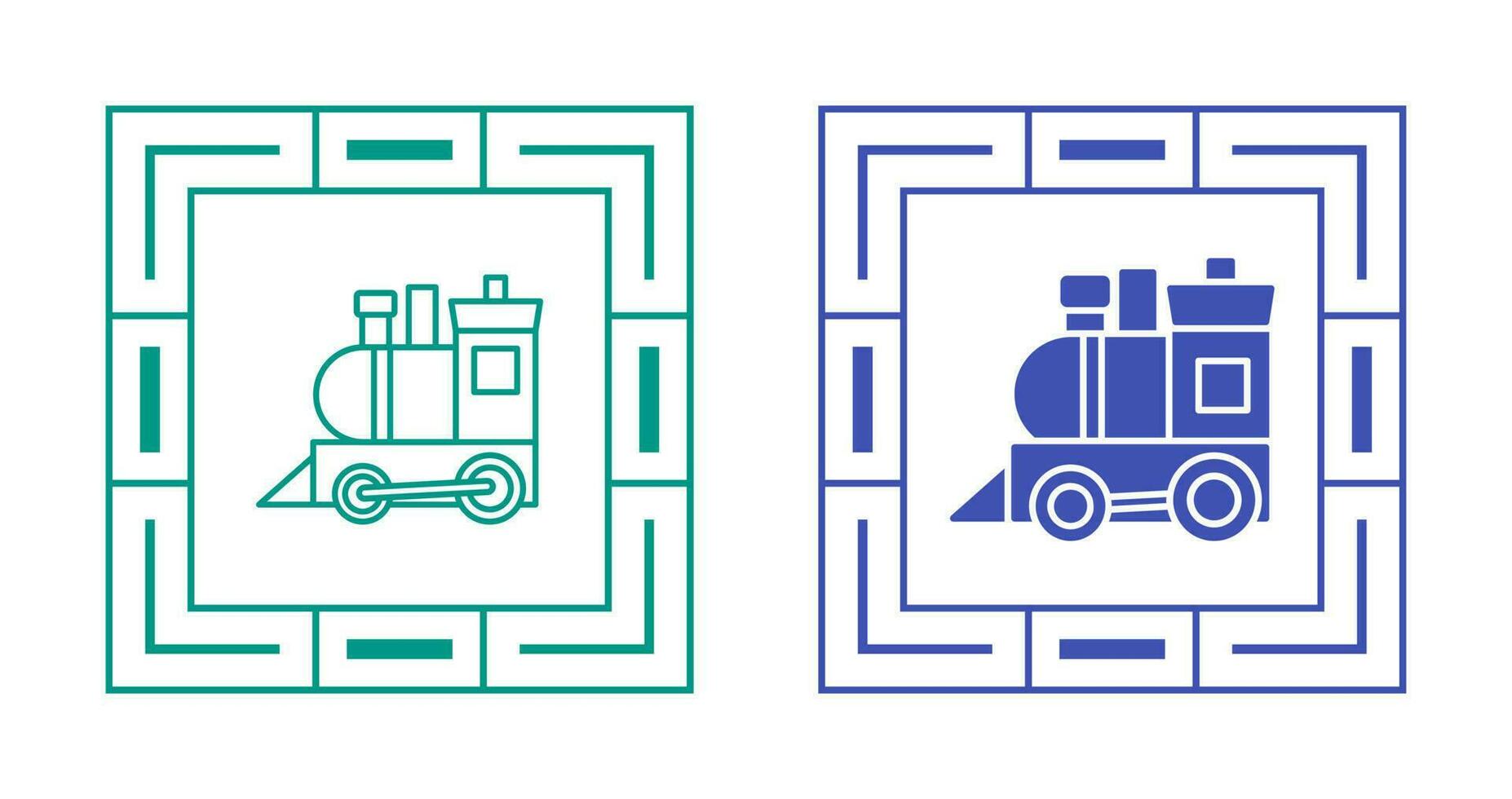 Toy Train Vector Icon