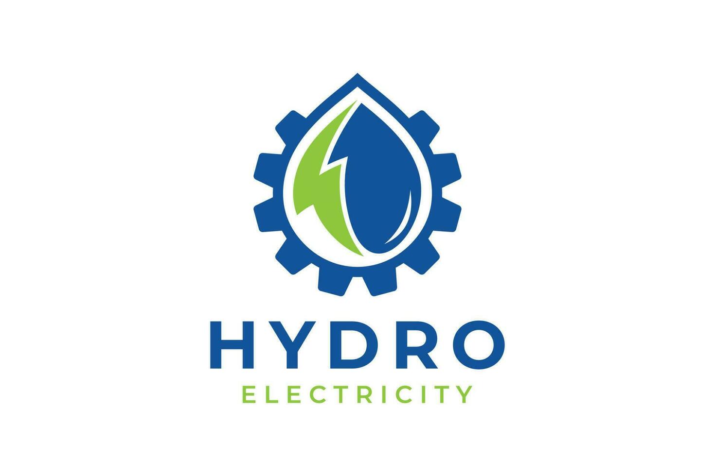 hidro agua logo. hidro logo diseño modelo elemento. vector