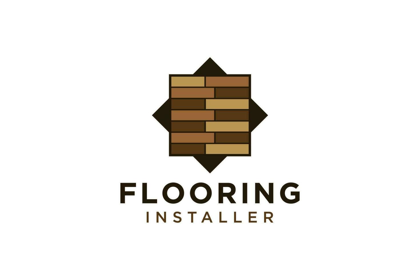 Flooring logo parquet vector illustration design.