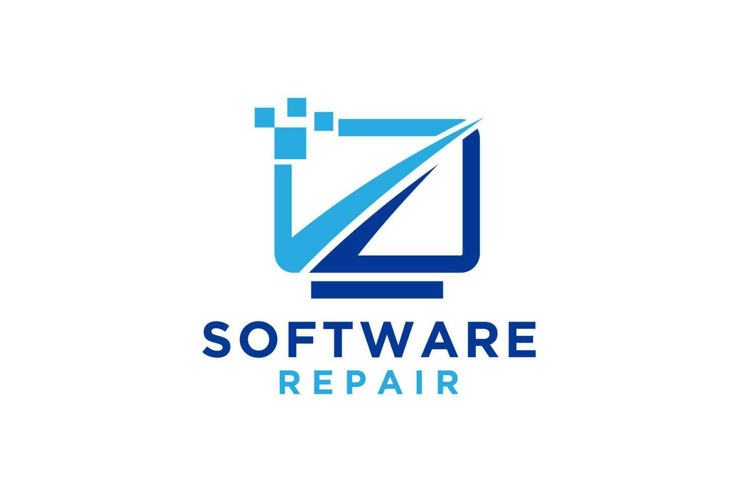Computer Technology Logo template designs, computer Service logo template designs, Computer tech Idea logo design inspiration. vector