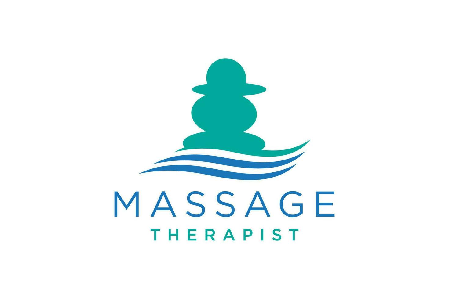 Massage Logo Design. Handwork or hand care. Logo for a beauty salon or massage. vector