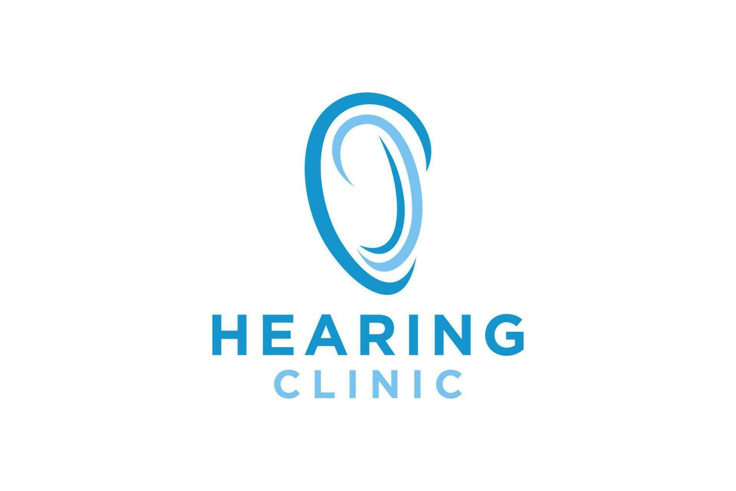 Hearing Aid logo concept, ear assistance, abstract vector. vector