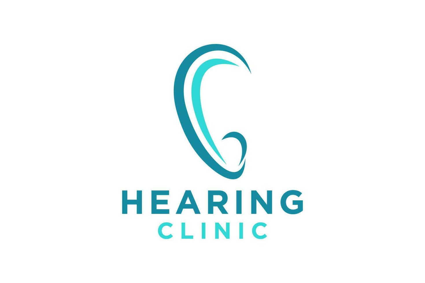 Hearing Aid logo concept, ear assistance, abstract vector. vector