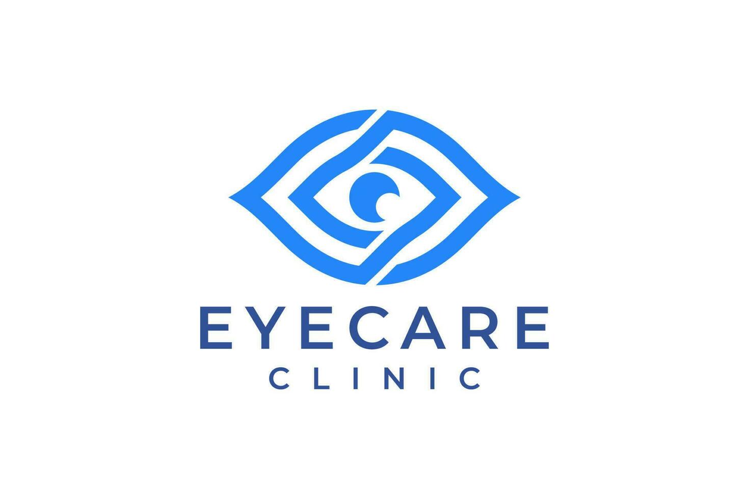 Creative Care Eye Concept Logo Design Template, Eye Care logo design Vector, Icon Symbol. vector