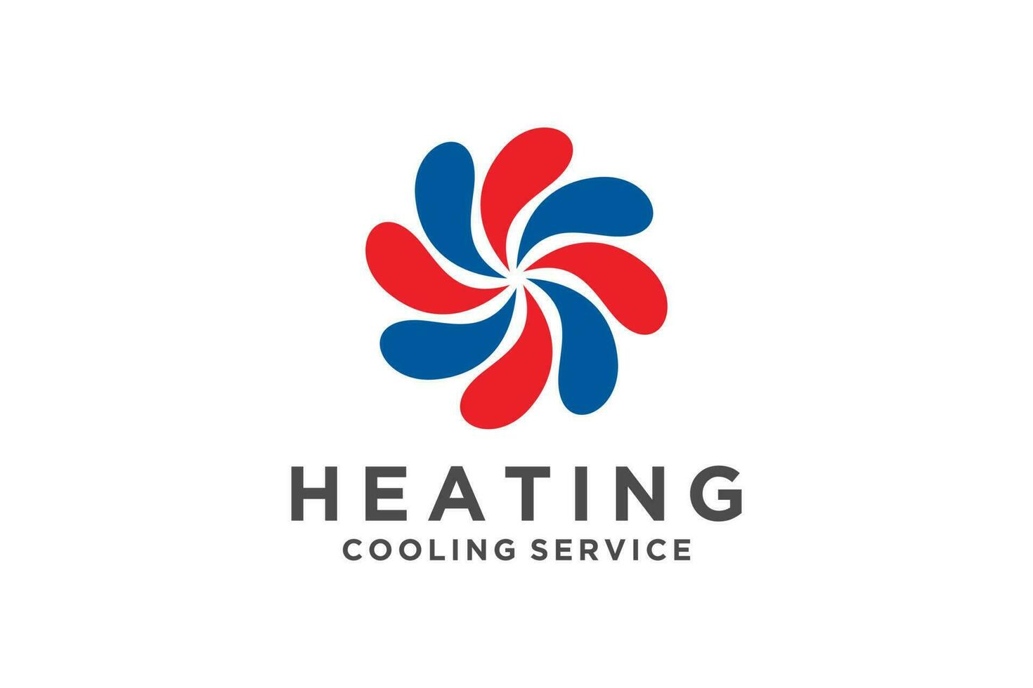 HVAC logo design, heating ventilation and air conditioning, HVAC logo pack template. vector
