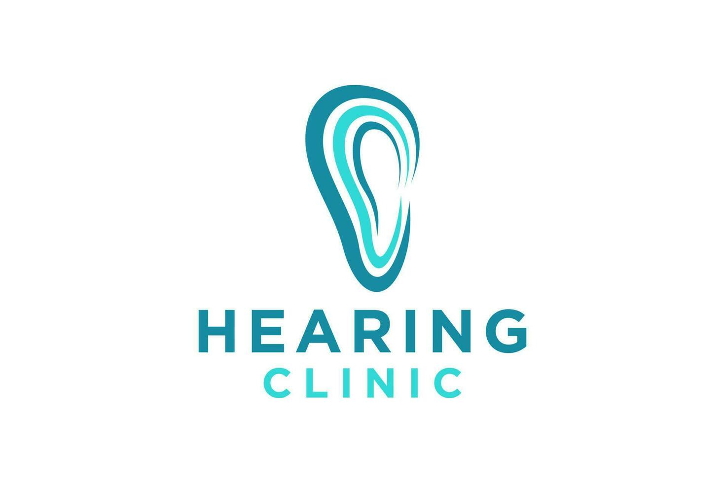 Hearing Aid logo concept, ear assistance, abstract vector. vector