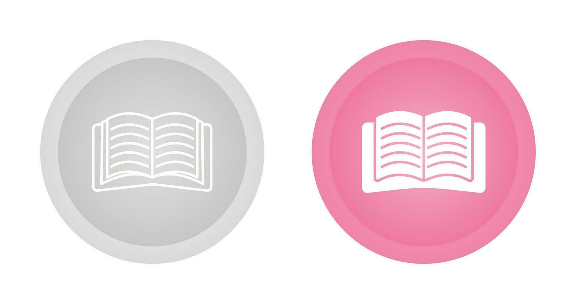 Open Book Vector Icon
