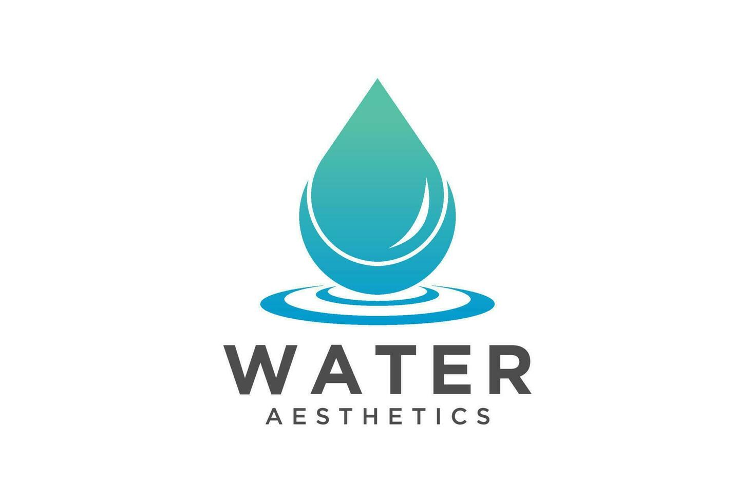 agua gota. usable para negocio, ciencia, cuidado de la salud, médico y naturaleza logotipos plano vector. vector