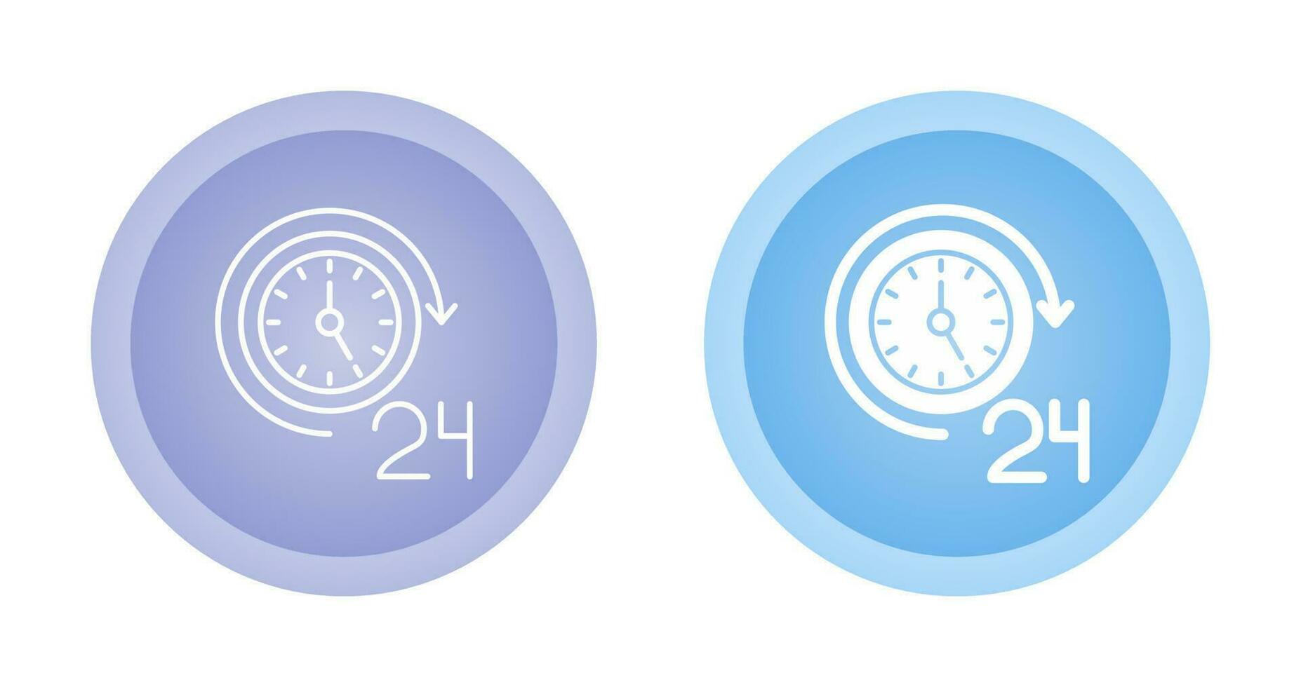 24 Hours Vector Icon