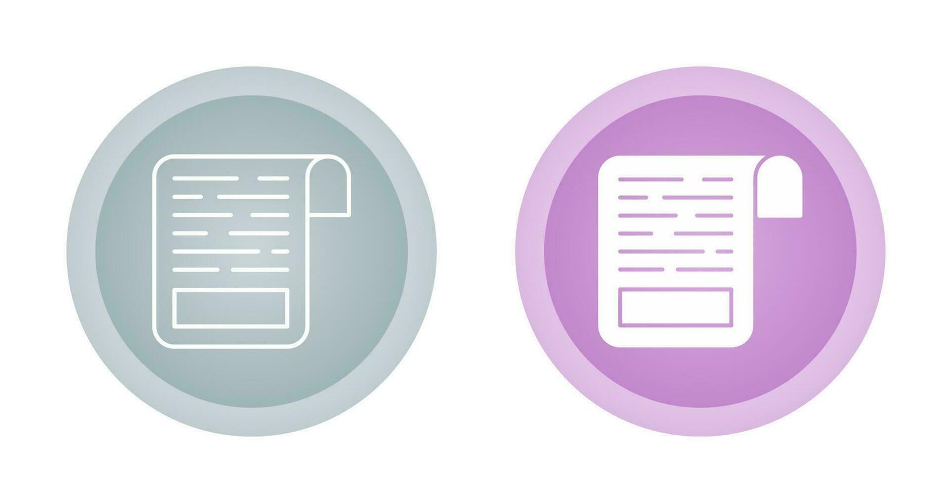 White Paper Vector Icon