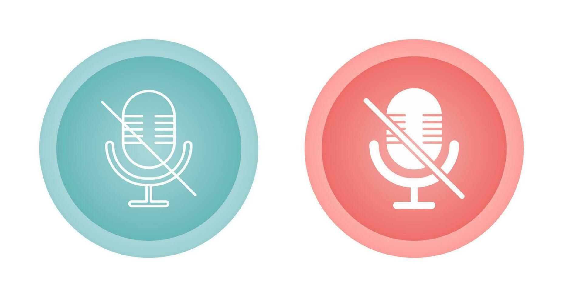 Microphone Mute Vector Icon
