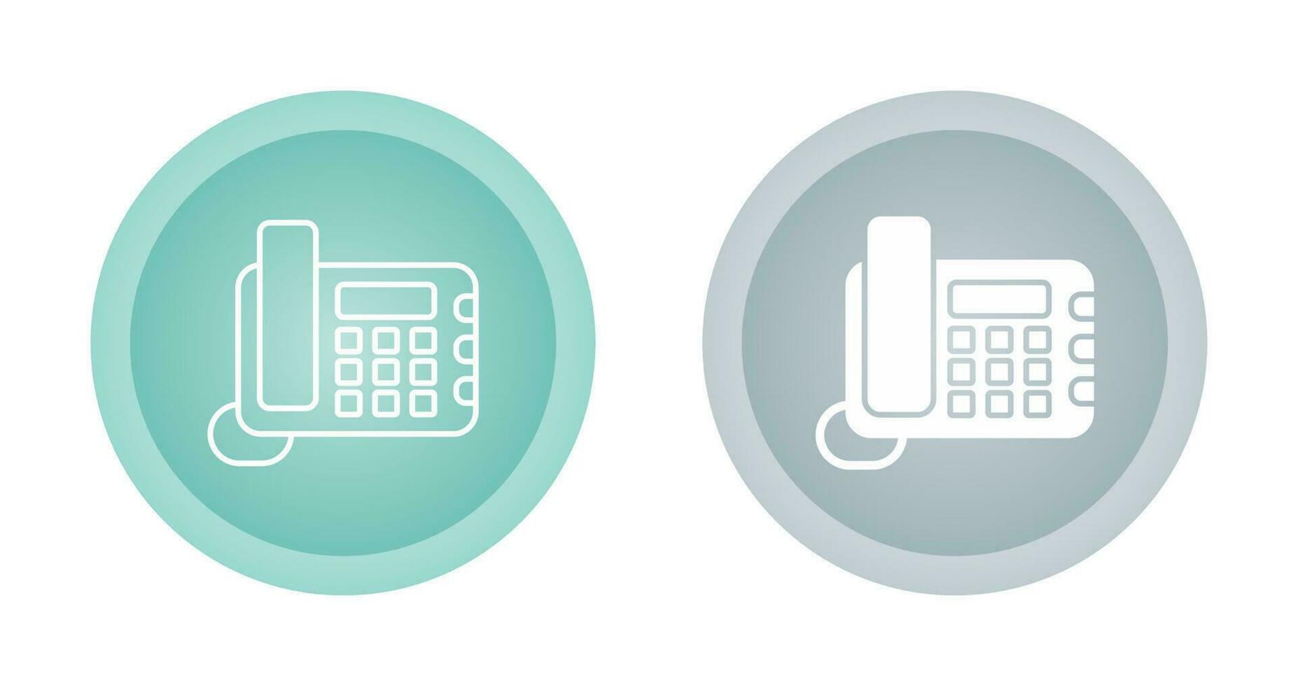 Land Line Phone Vector Icon