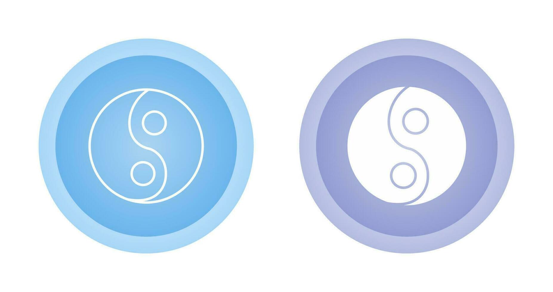 icono de vector de yin yang