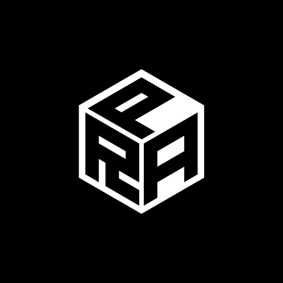 RAP letter logo design in illustration. Vector logo, calligraphy designs for logo, Poster, Invitation, etc.