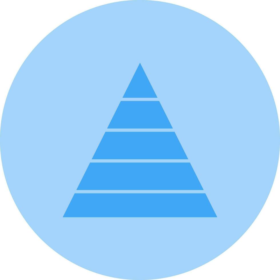 Pyramid Graph Vector Icon