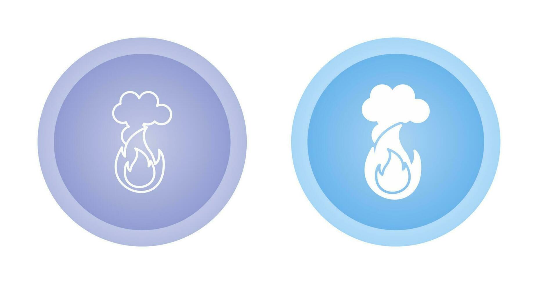 icono de vector de contaminación de fuego