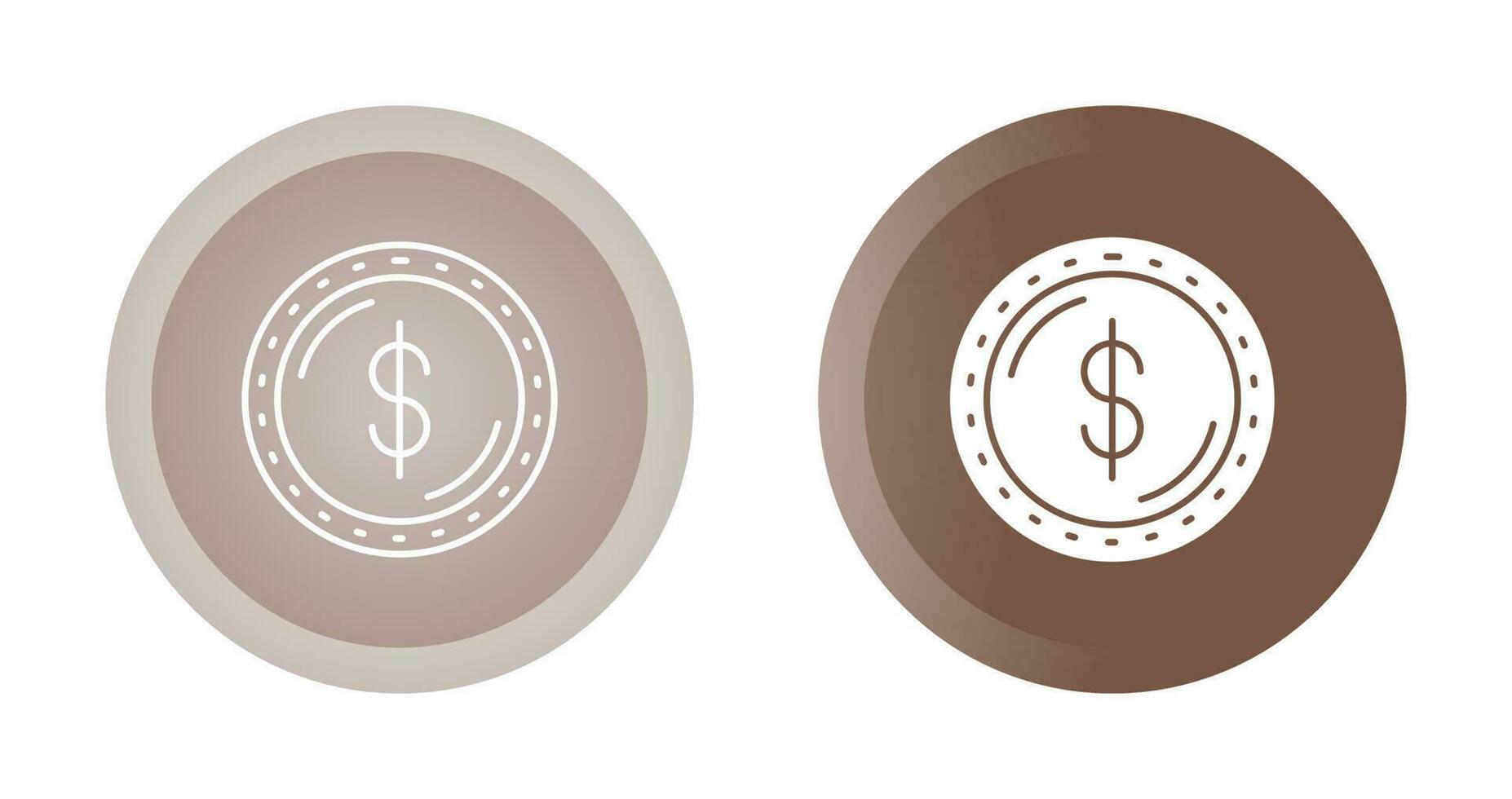 icono de vector de moneda de dólar