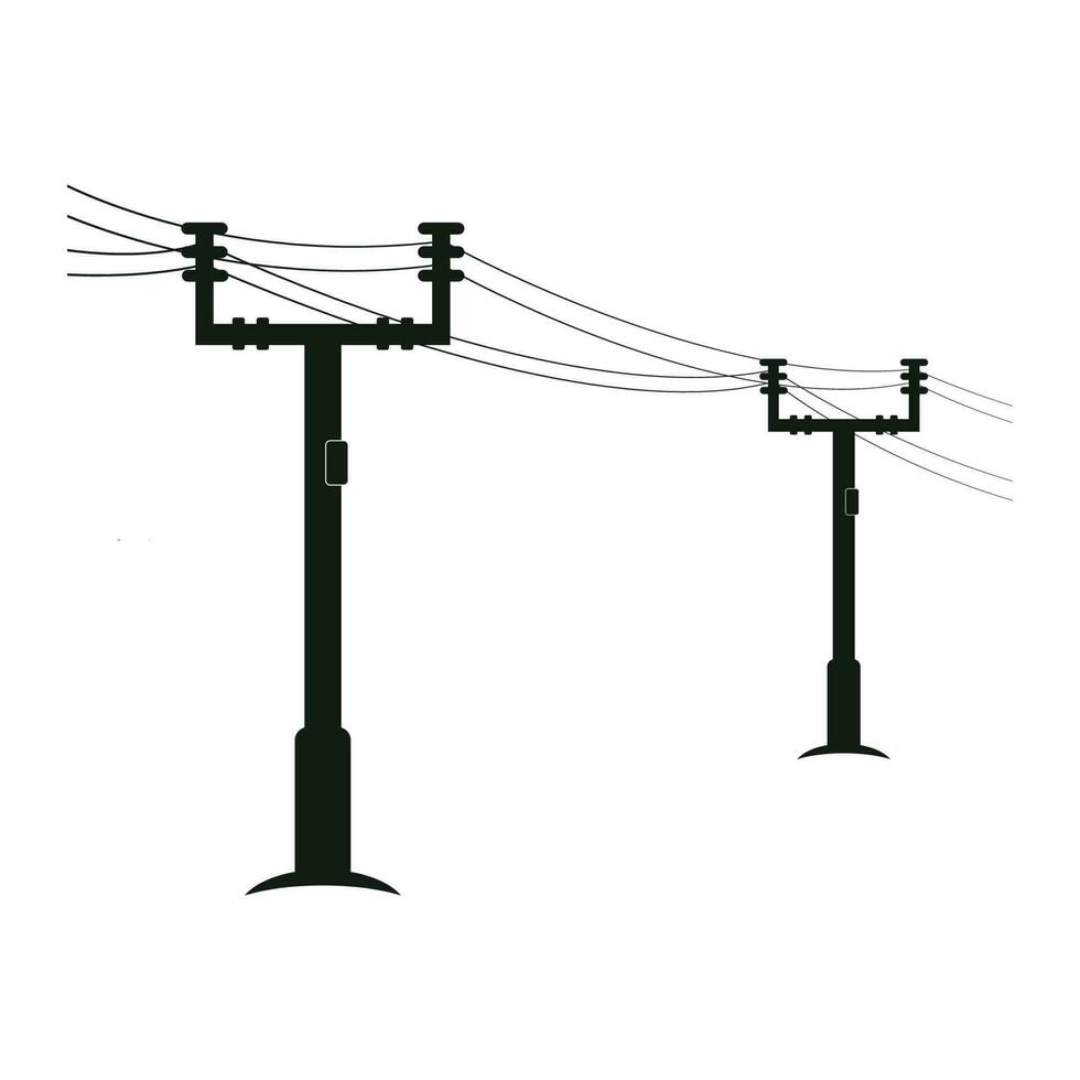 power pole logo vector