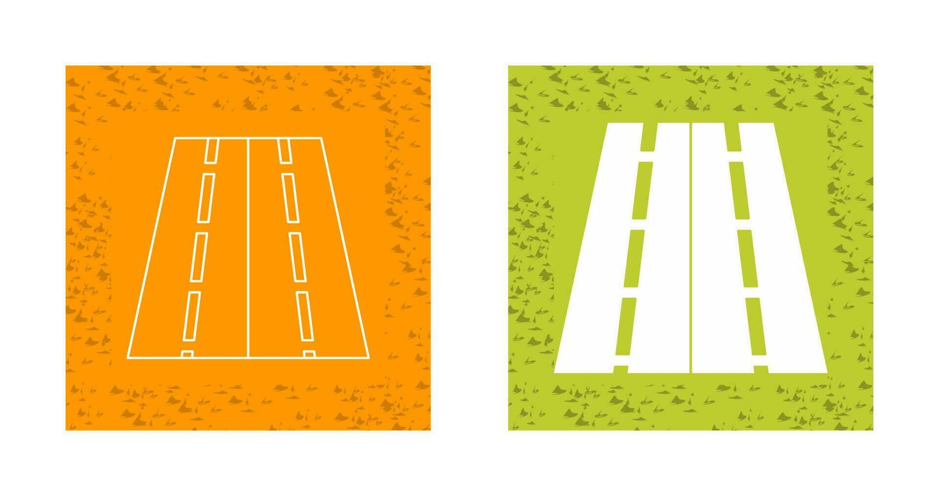 Two Way Road Vector Icon
