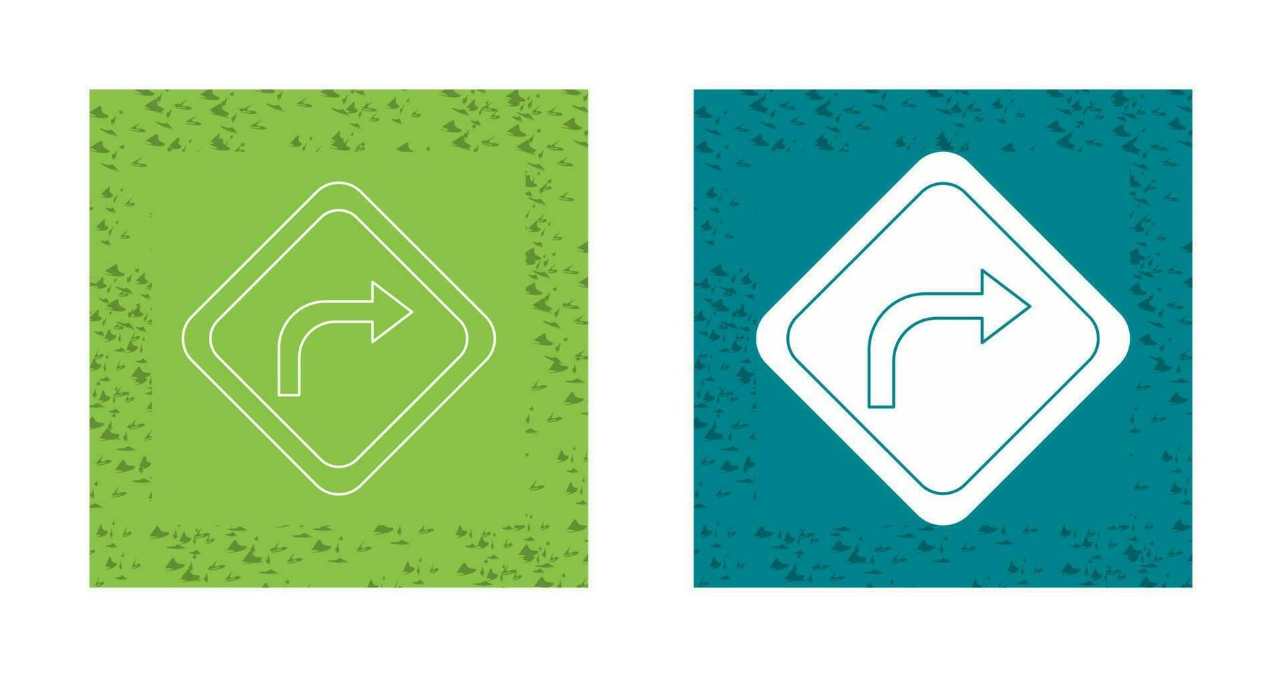 Right Turn Vector Icon