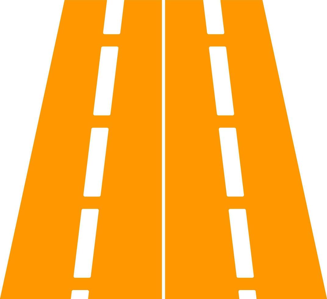 Two Way Road Vector Icon