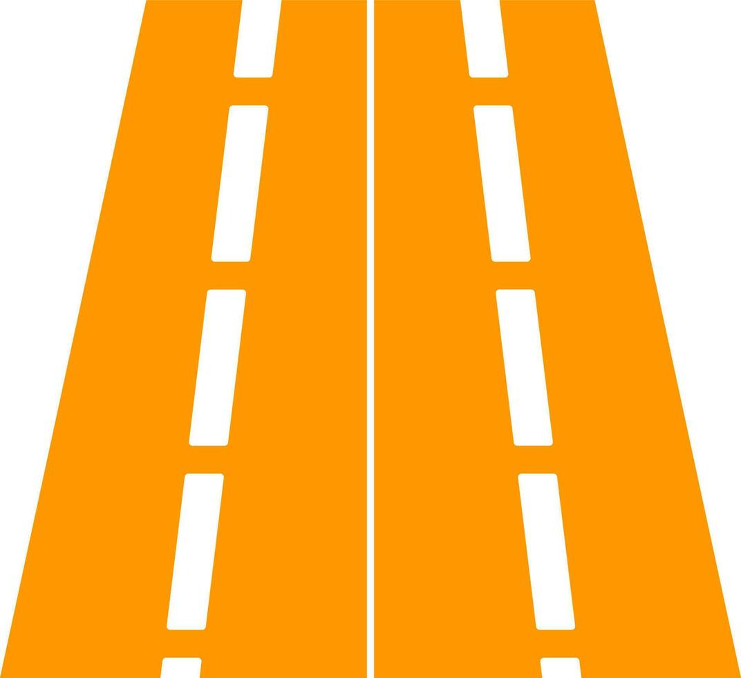 Two Way Road Vector Icon