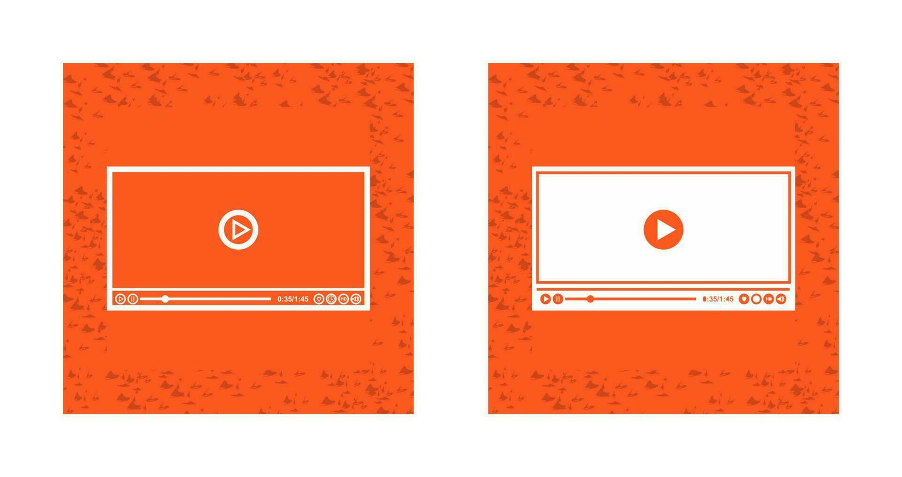Video Player Vector Icon