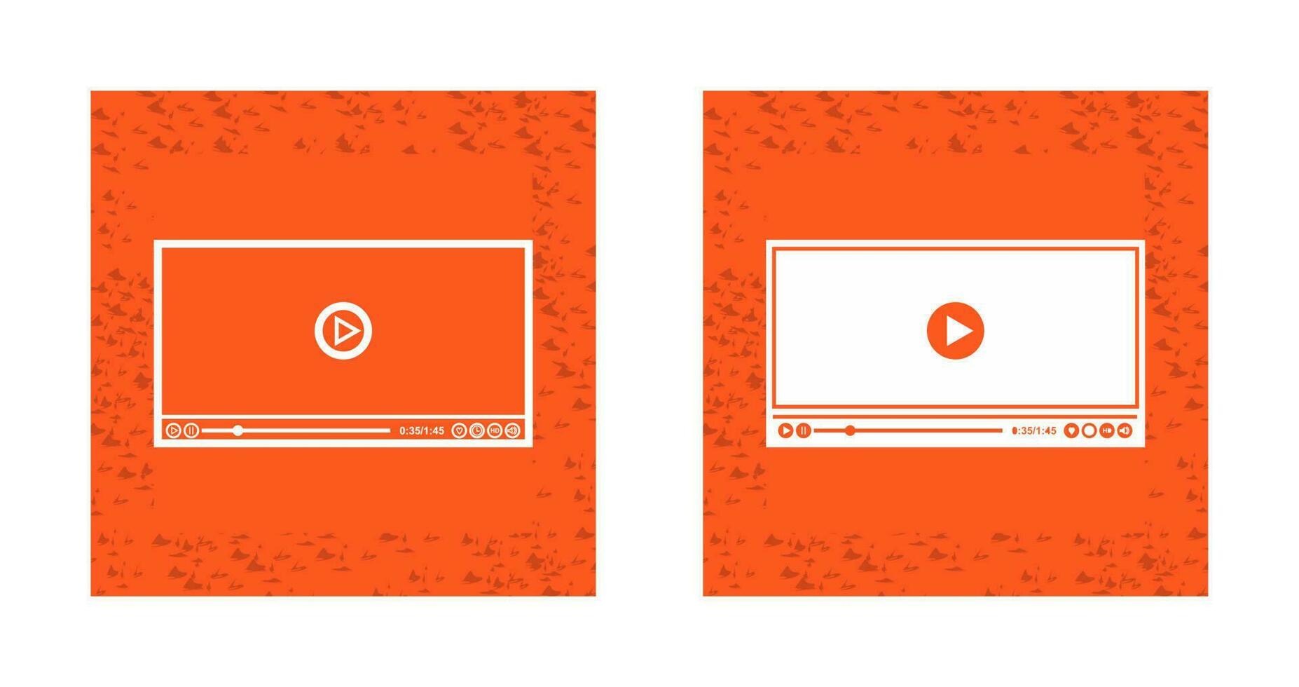 Video Player Vector Icon