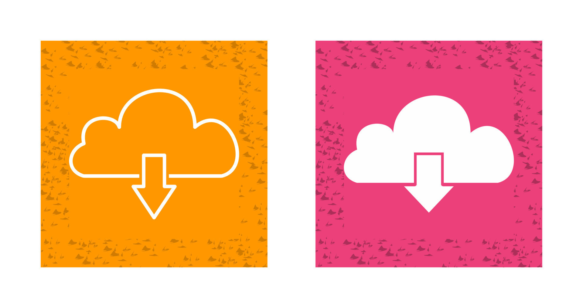 Cloud with downward arrow Vector Icon 23709486 Vector Art at Vecteezy