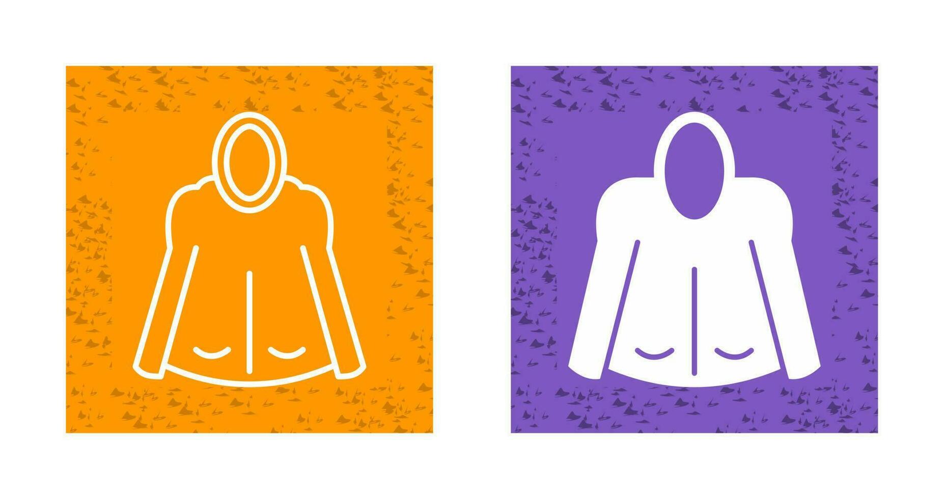 icono de vector de sudadera con capucha cálida