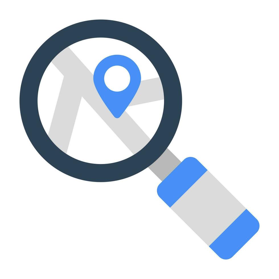 An icon design of search location vector