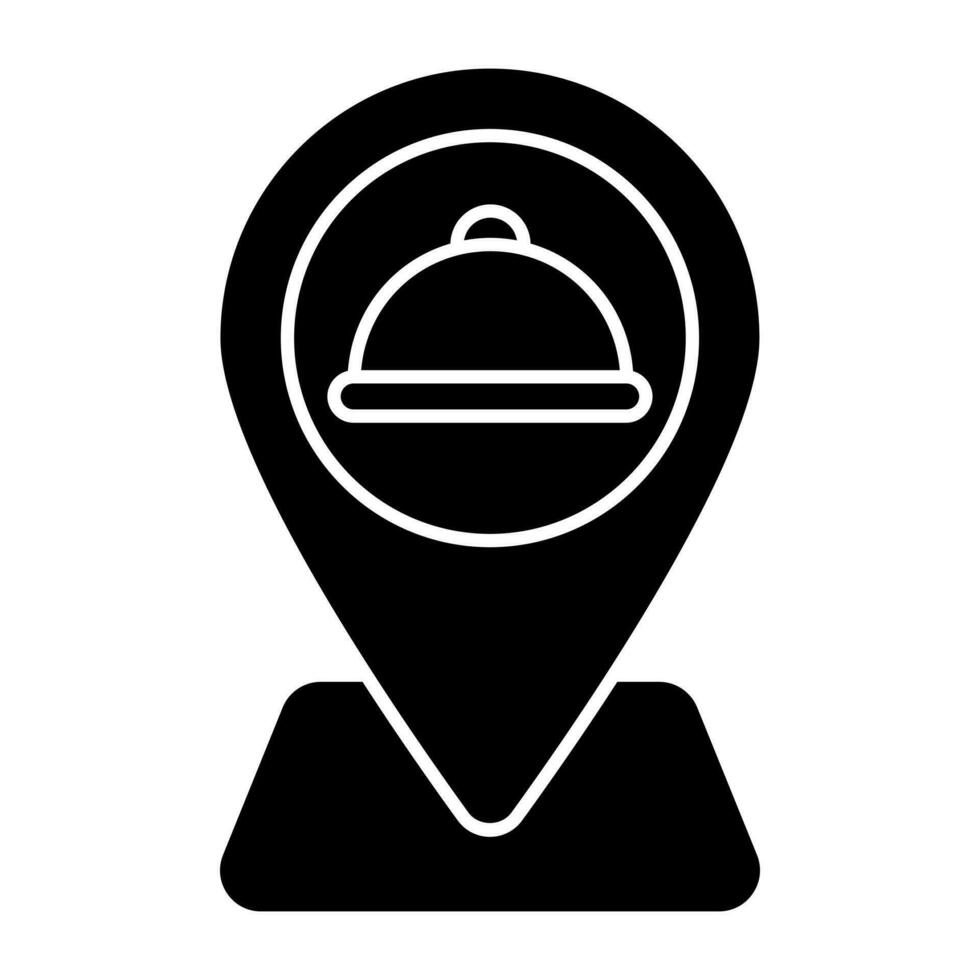 Premium design icon of restaurant location vector
