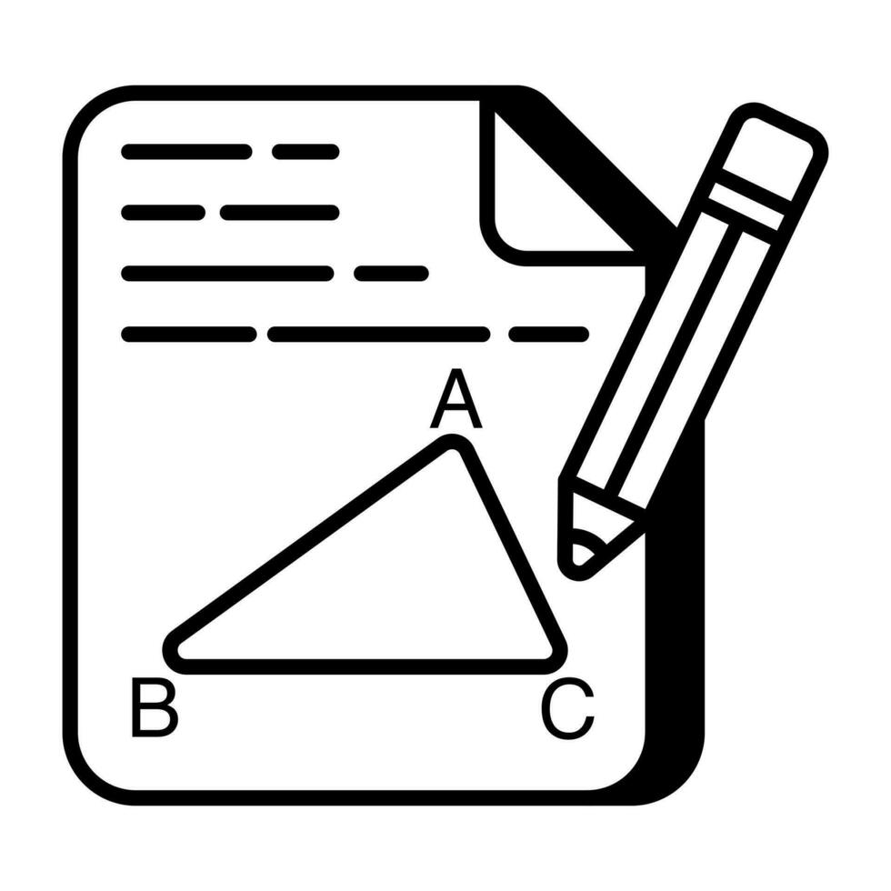 An icon design of geometry vector