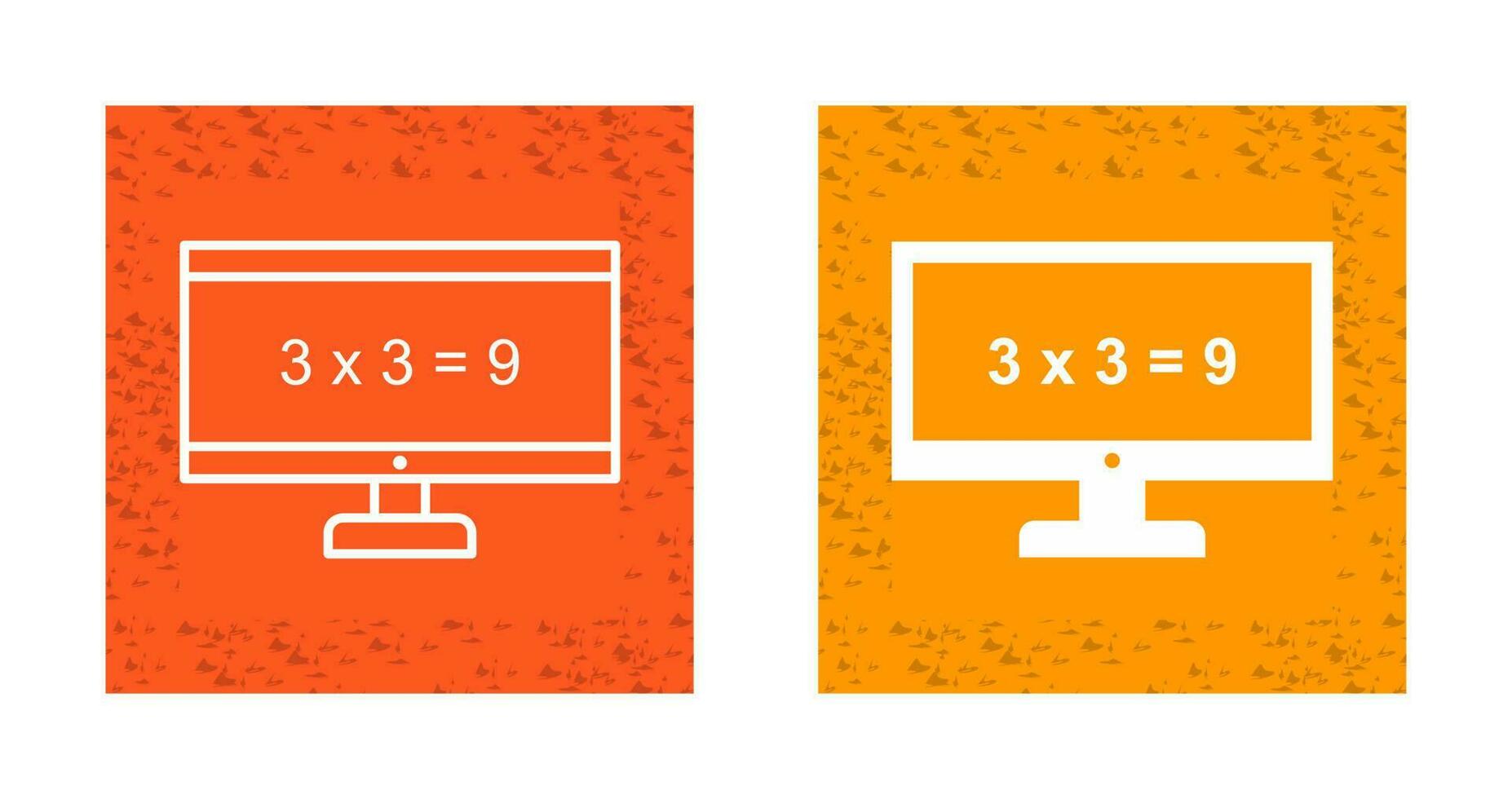 Math in Computer Vector Icon
